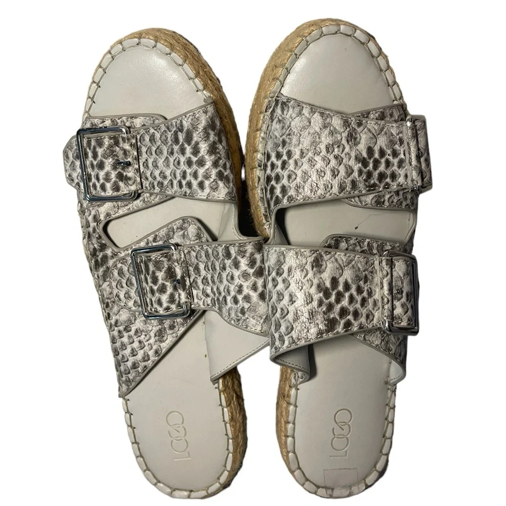 Snakeskin Patterned Platform Women's Esqadrilles